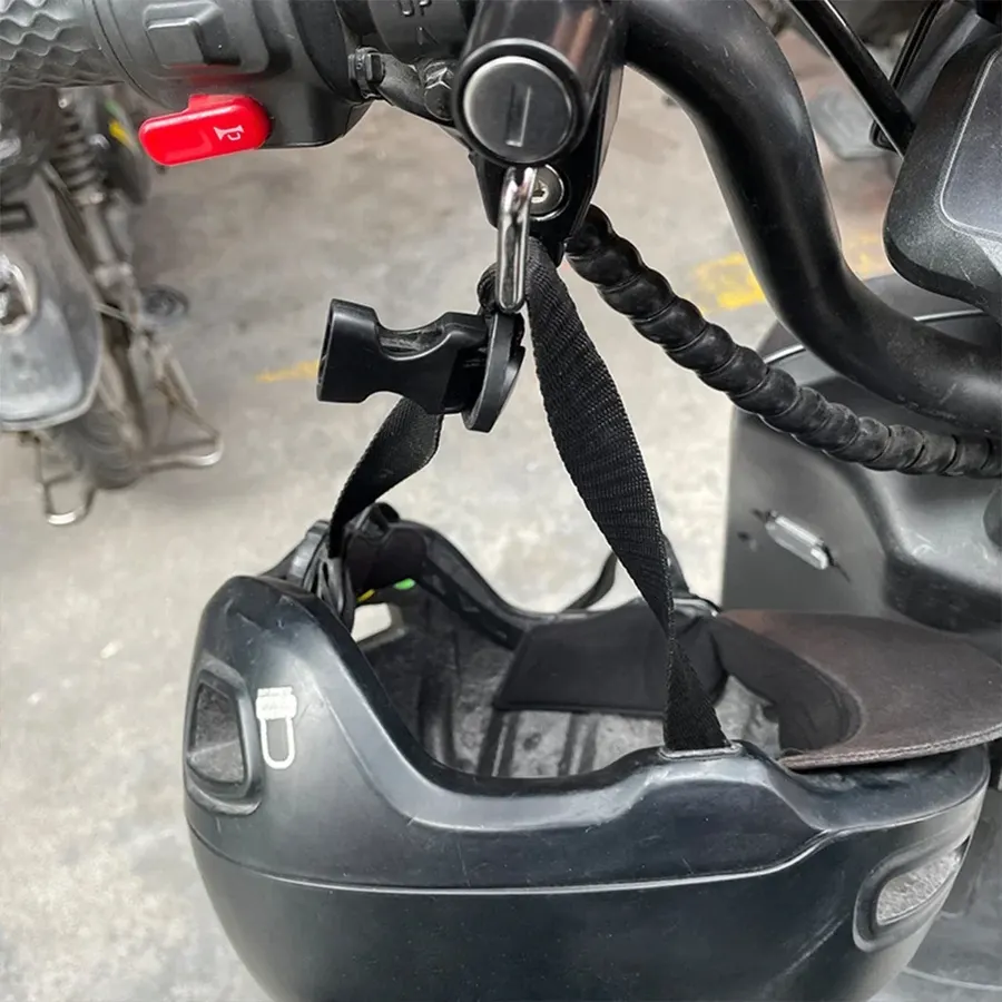 Antivol de casque pour guidon moto et scooter, 2 clés, photo 4