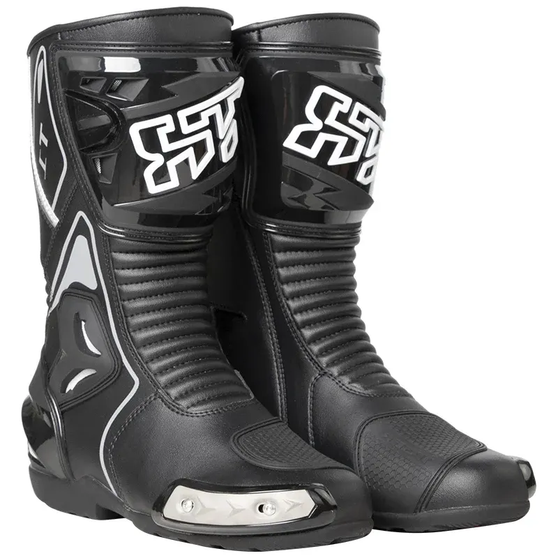 Bottes de motocross PRO-BIKER T1 en cuir, imperméables