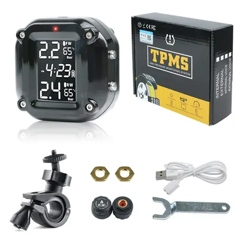 Capteurs de pression des pneus moto TPMS avec écran étanche