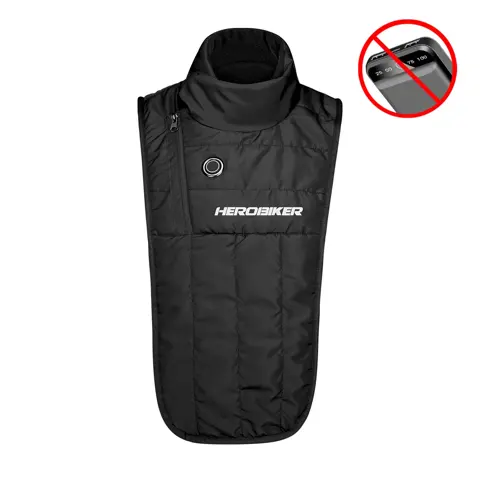 Écharpe chauffante USB moto HEROBIKER, cou et poitrine