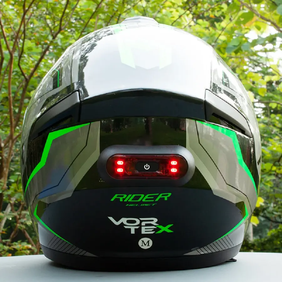 Feu arrière LED pour casque, rechargeable USB, photo 3