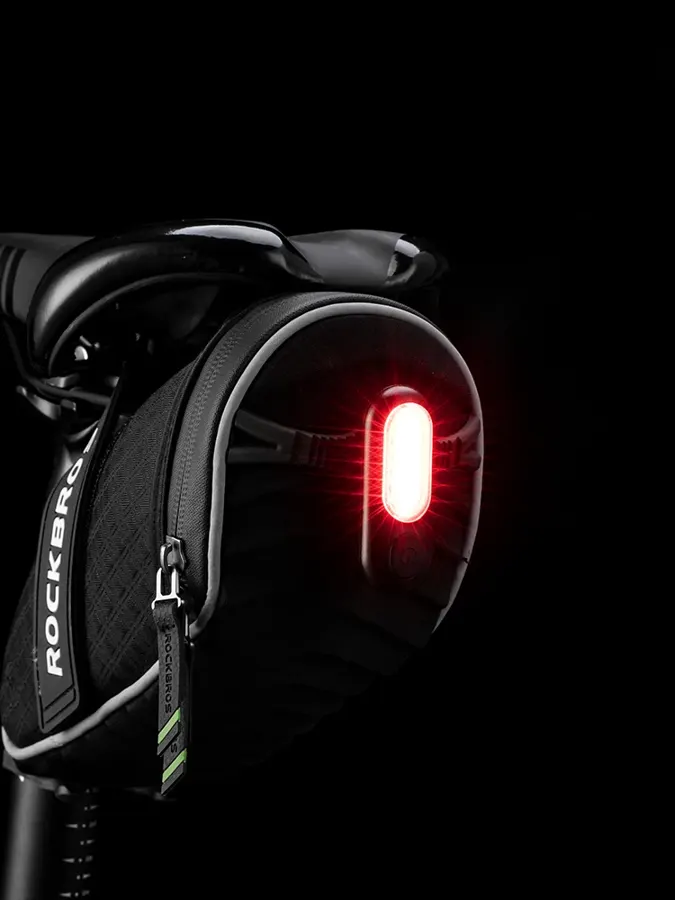 Feu arrière vélo ROCKBROS rechargeable USB, 5 modes, 25 g, photo 3