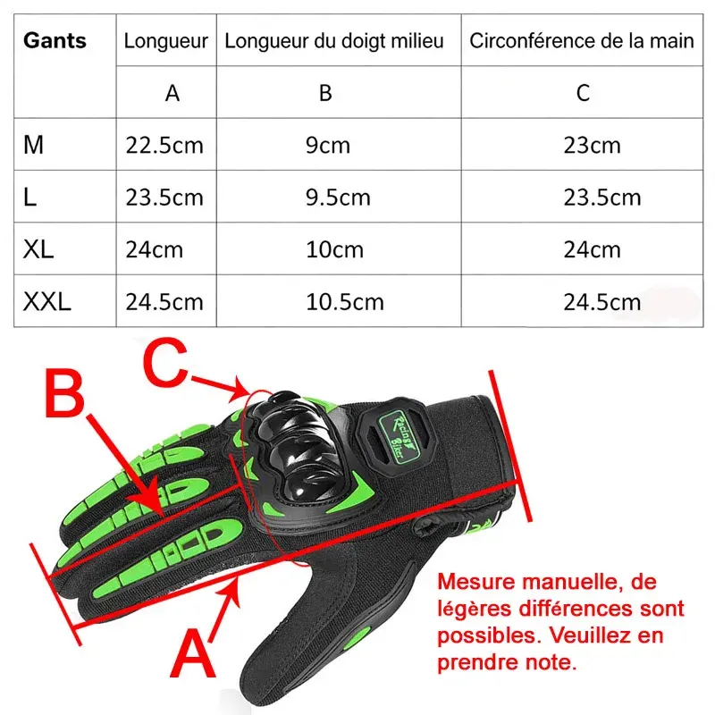 Gants moto d'été à coques de jointures, 5 coloris, photo 5