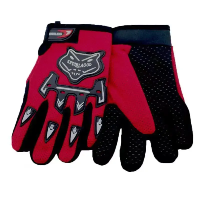 Gants de motocross enfant à renforts, 5 coloris, couleur Rouge