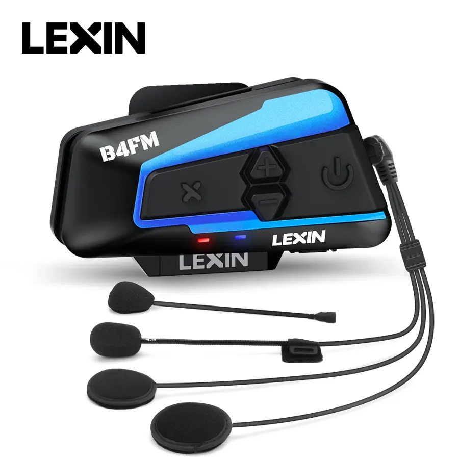 Intercom moto Lexin B4FM-X avec radio FM et partage de musique