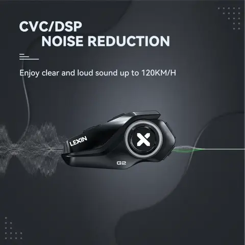 Intercom moto Bluetooth Lexin G2P (jusqu'à 6 motards)