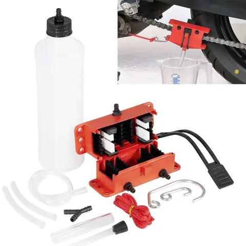 Kit de nettoyage et de graissage de chaîne moto