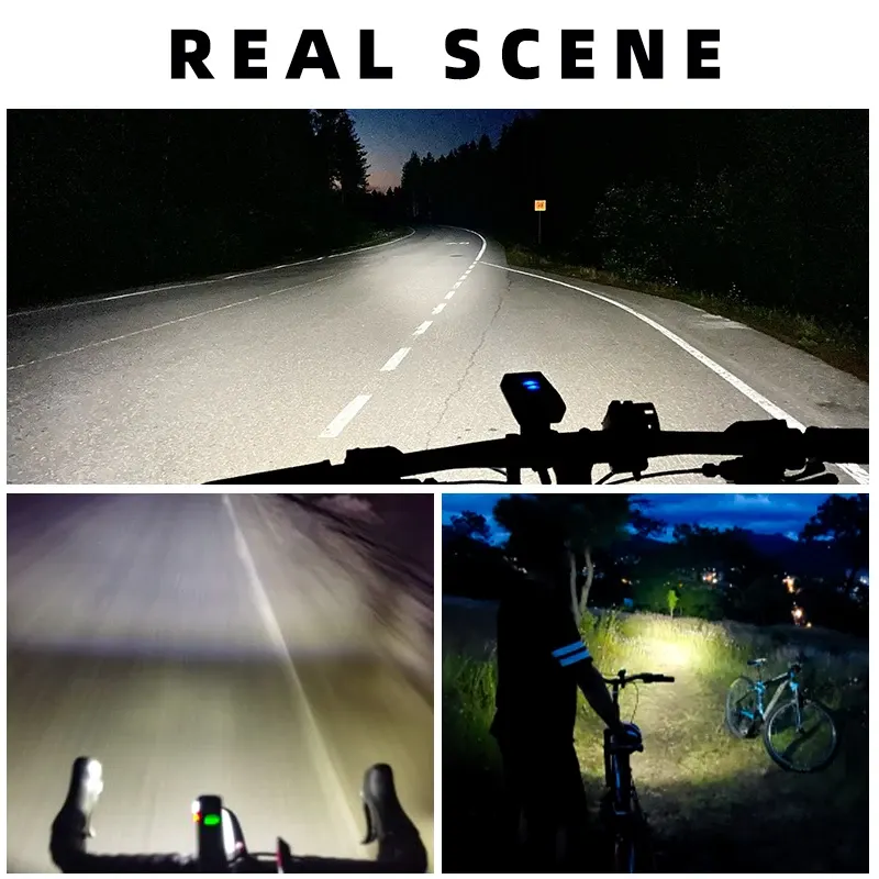 Lampe avant vélo ROCKBROS 400 lumens, rechargeable USB-C, IPX6, photo 5