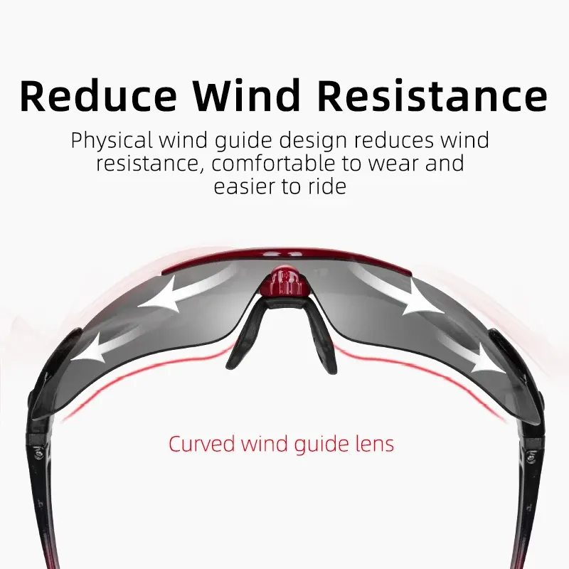 Lunettes de soleil polarisées ROCKBROS avec 5 verres interchangeables, photo 5