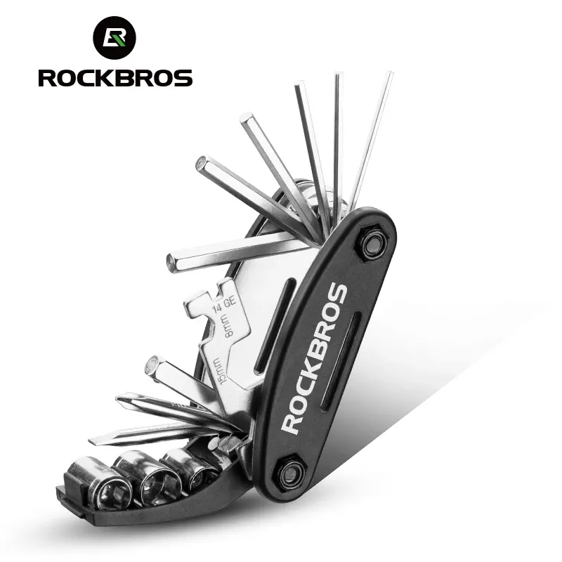 Multi-outil vélo ROCKBROS 16 en 1 avec démonte-pneus