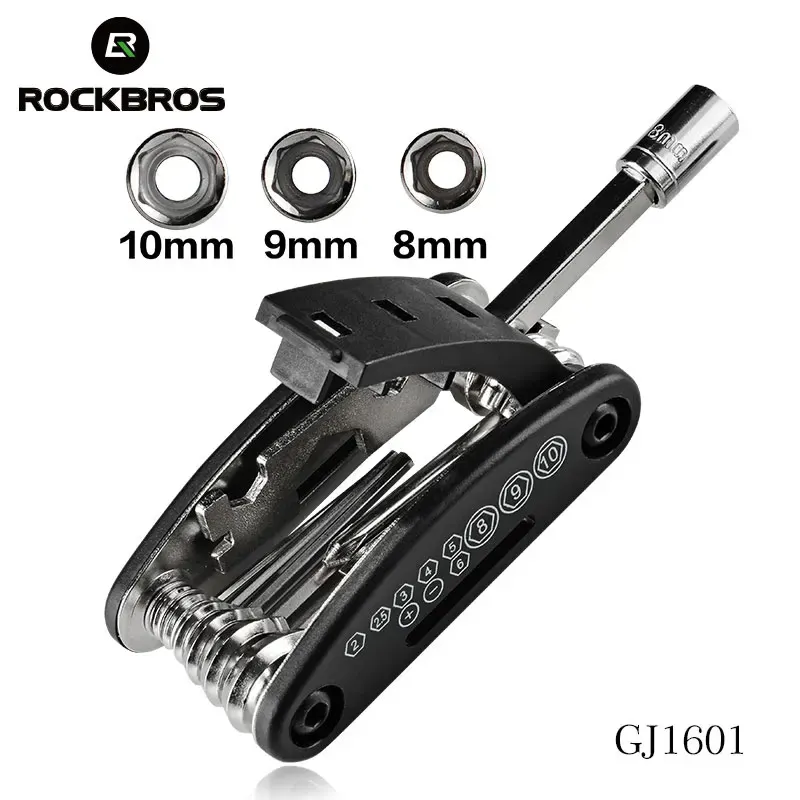 Multi-outil vélo ROCKBROS 16 en 1 avec démonte-pneus, photo 2